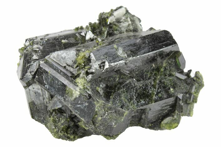 Dark-Green Epidote Crystals - Pakistan #213463